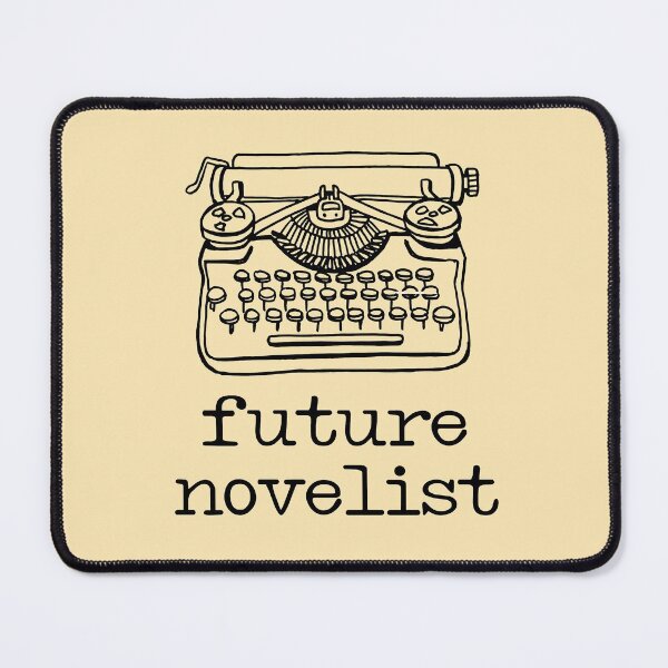 Item preview, There's a writer in the family: Future Novelist + typewriter (black text) designed and sold by Ofeefee.