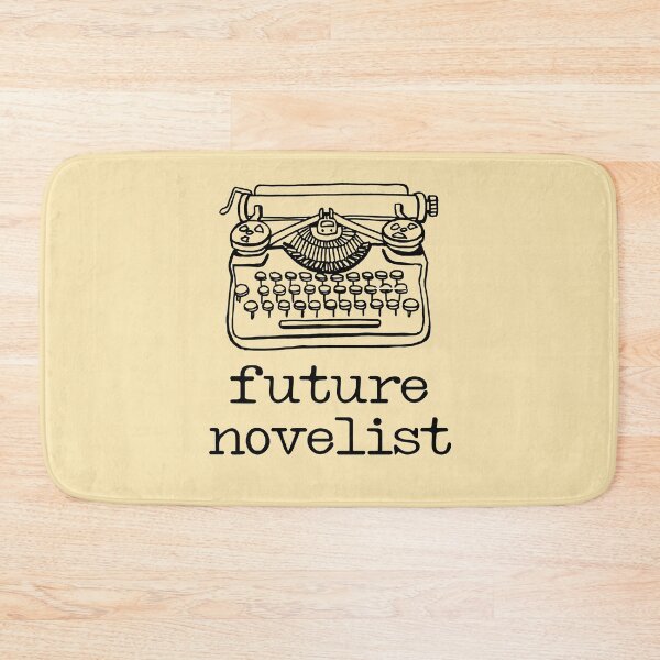 Item preview, There's a writer in the family: Future Novelist + typewriter (black text) designed and sold by Ofeefee.