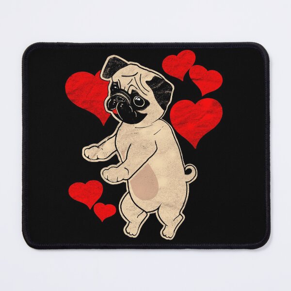 Item preview, Valentines Day Pug Flossing Dog designed and sold by RiffXS.
