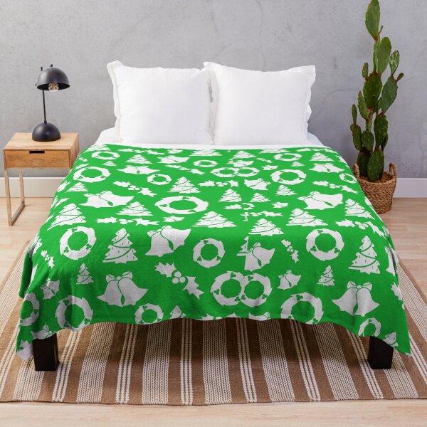 Item preview, Christmas bells green and white design designed and sold by Traveltejas.