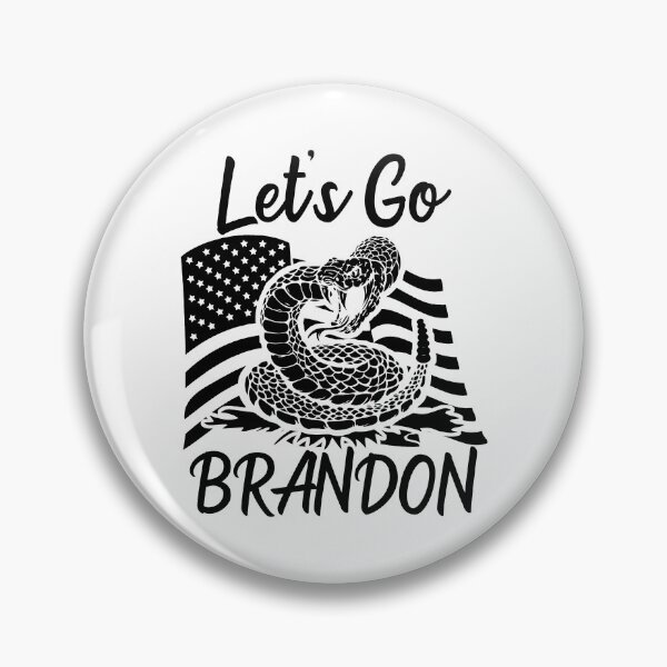 Item preview, Let's Go Brandon US Flag and Rattlesnake Funny Chant designed and sold by CharJens.