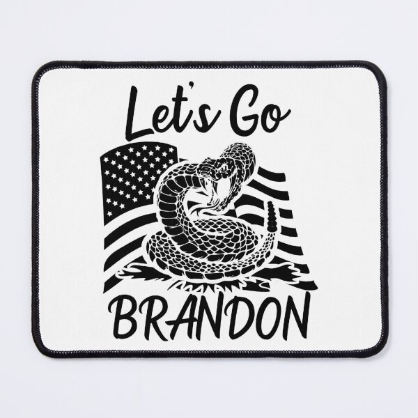 Item preview, Let's Go Brandon US Flag and Rattlesnake Funny Chant designed and sold by CharJens.