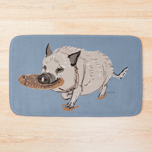 Sulo the mini pig Bath Mat