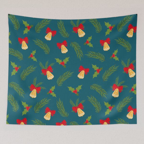 Item preview, Bells and barebranches christmas pattern designed and sold by urban-color.