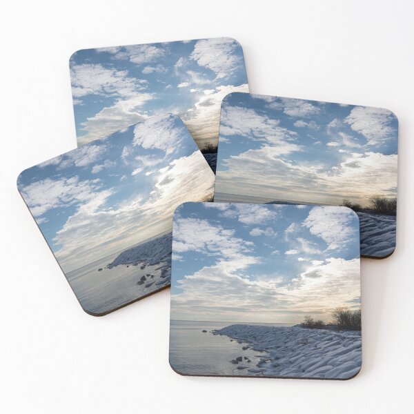 Item preview, Cirrocumulus Clouds and Sunshine - Lake Ontario, Toronto, Canada designed and sold by Georgia Mizuleva.