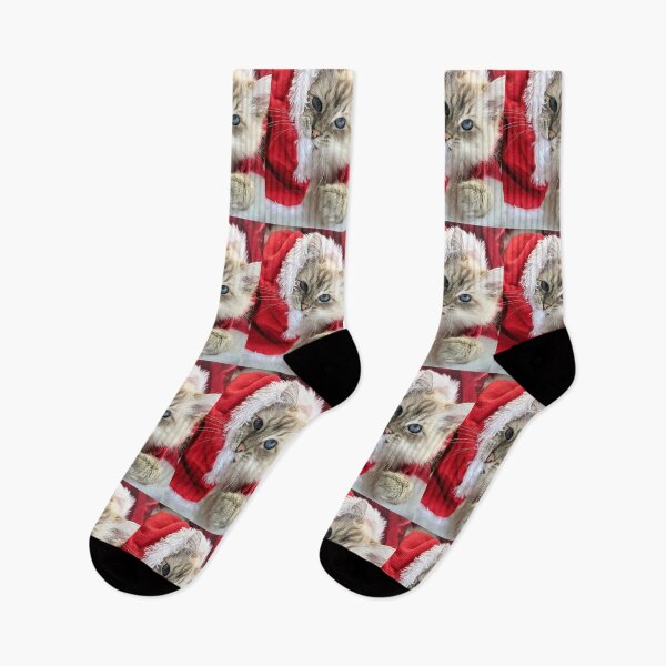 Item preview, Saoirse the ragdoll cat Christmas design designed and sold by Fluffycat2020.