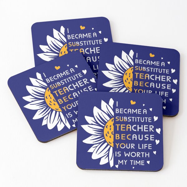 Item preview, I Became Substitute Teacher Because Your Life Is Worth My Time to school Sub designed and sold by Dream-bubble.
