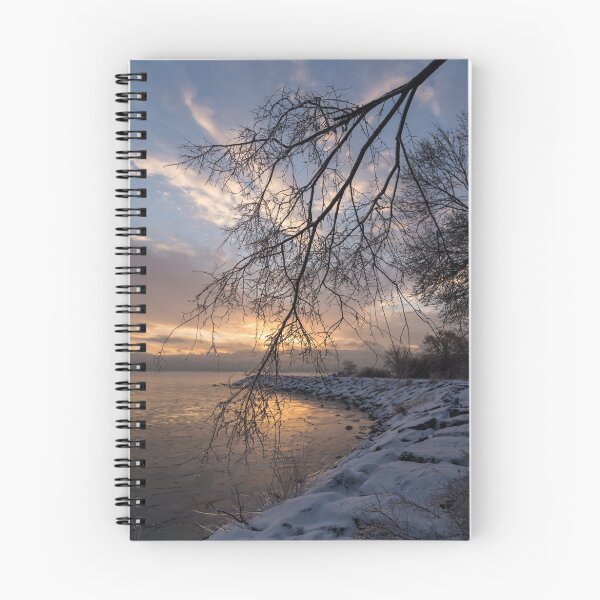 Item preview, Beautiful Aftermath of an Ice Storm - Sunrise Through Frozen Branches designed and sold by Georgia Mizuleva.