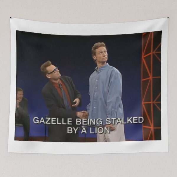 Item preview, "Gazelle Being Stalked By A Lion" designed and sold by gameshowfan2001.
