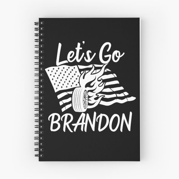 Item preview, Let's Go Brandon US Flag and Tire with Flames Funny Chant designed and sold by CharJens.