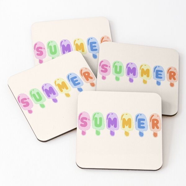 Item preview, Summer: Bright pastel ice cream popsicles celebrate summer vacation designed and sold by Ofeefee.