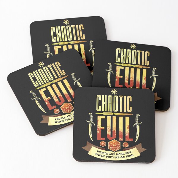 Item preview, Chaotic Evil: People Are More Fun When They're On Fire designed and sold by D20Tees.