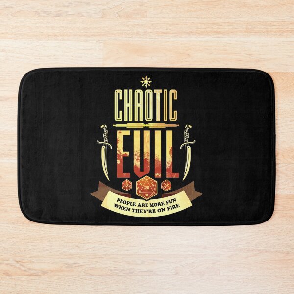 Item preview, Chaotic Evil: People Are More Fun When They're On Fire designed and sold by D20Tees.