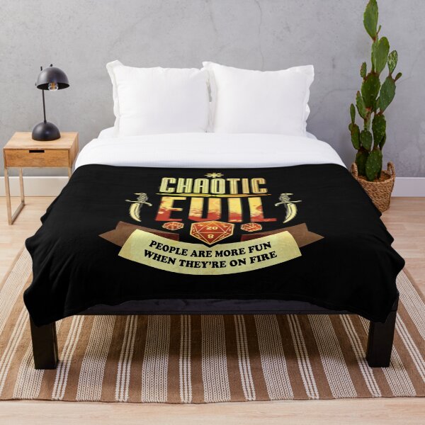 Item preview, Chaotic Evil: People Are More Fun When They're On Fire designed and sold by D20Tees.