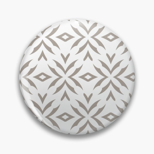 Item preview, Taupe and White Abstract Flower Pattern Pairs HGTV 2022 Popular Color Perfect Greige HGSW2475 - Colour Trends - Shade - Hue designed and sold by ColorOfTheYears.