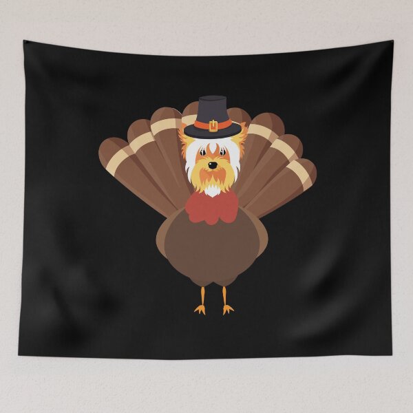 Item preview, cute yorkshire terrier dog turkey bird funny thanksgiving gift designed and sold by alaechamlal.
