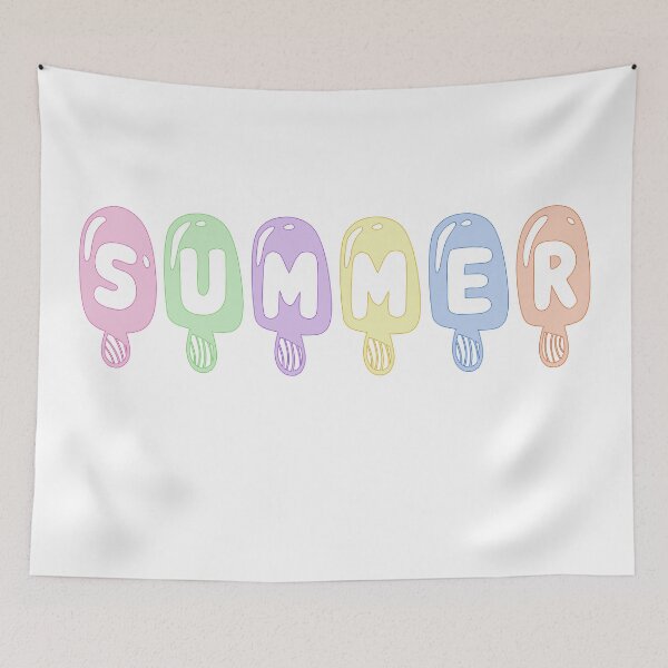 Item preview, Summer: Light pastel ice cream popsicles celebrate summer vacation designed and sold by Ofeefee.