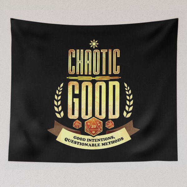 Item preview, Chaotic Good: Good Intentions, Questionable Methods designed and sold by D20Tees.