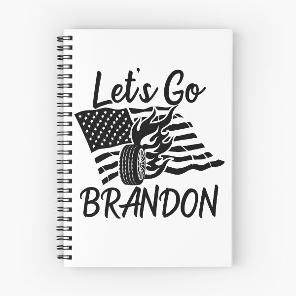 Item preview, Let's Go Brandon US Flag and Tire with Flames Funny Chant designed and sold by CharJens.