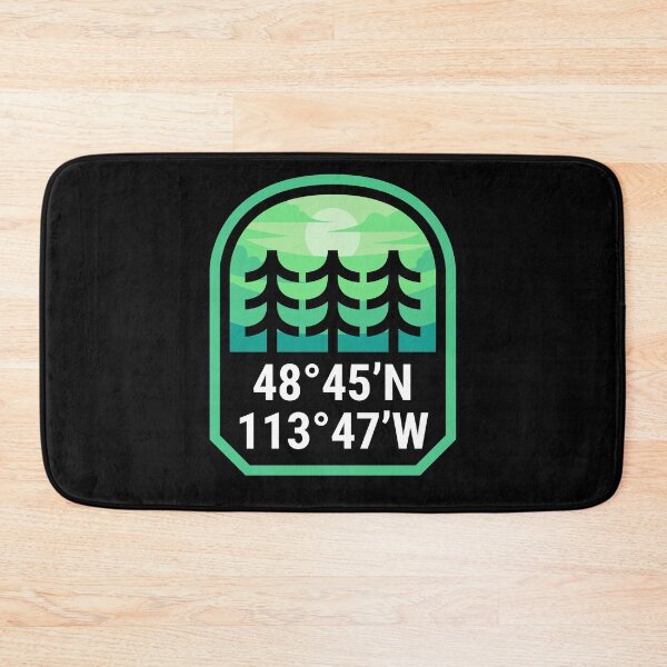 Item preview, Glacier National Park Coordinates designed and sold by HalpinDesign.