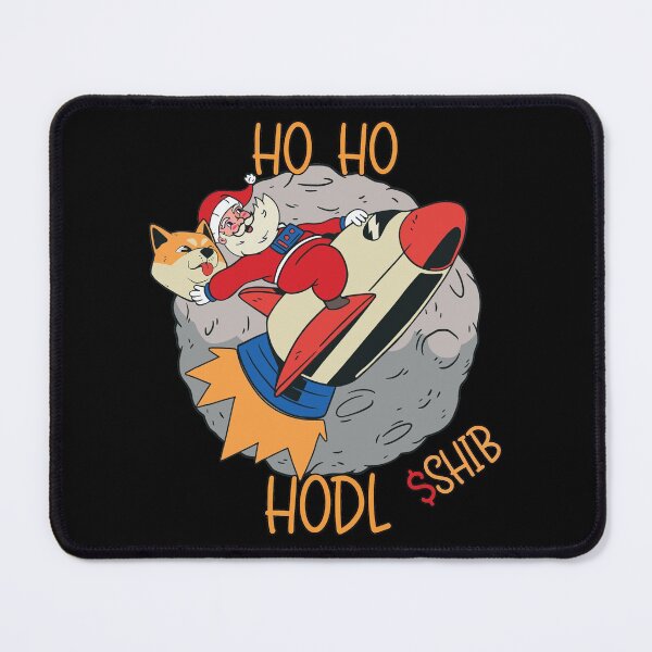 Item preview, Christmas Shiba Inu Coin Santa Taking Shib To The Moon Ho Ho Hodl designed and sold by MasterKlaw.