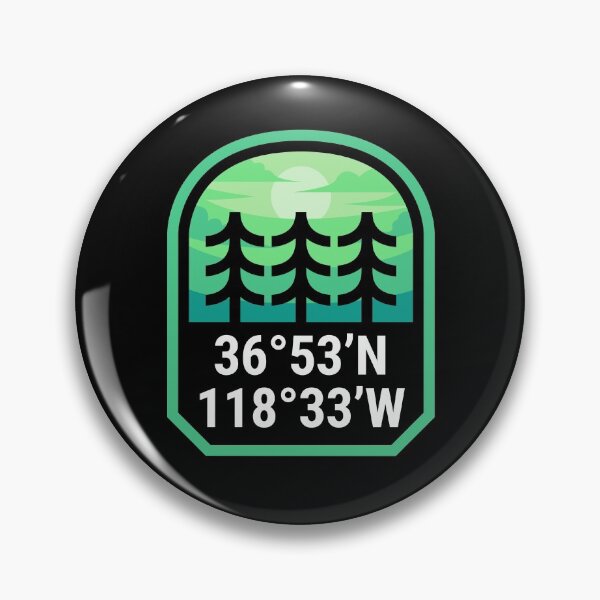 Artikelvorschau, Sequoia and Kings Canyon National Park Coordinates entworfen und verkauft von HalpinDesign.