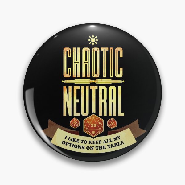 Item preview, Chaotic Neutral: I Like to Keep All My Options On The Table designed and sold by D20Tees.