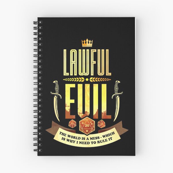 Item preview, Lawful Evil: The World is a Mess, Which Is Why I Need to Rule It designed and sold by D20Tees.