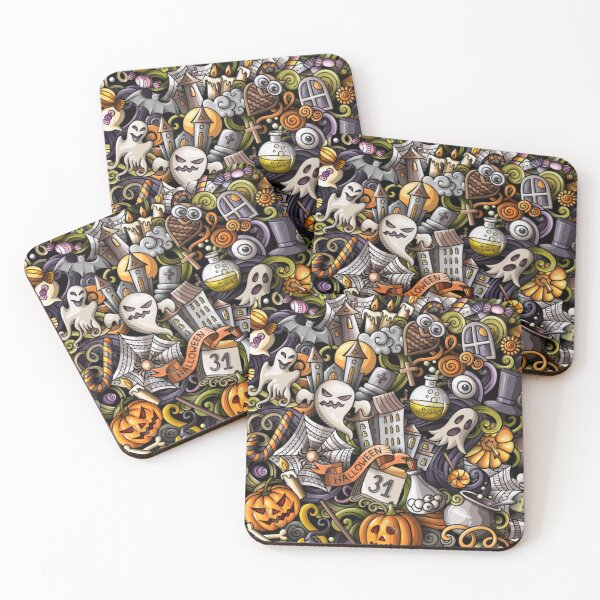 Item preview, Cartoon Cute Doodles Hand Drawn Halloween  designed and sold by WearWolfDesigns.