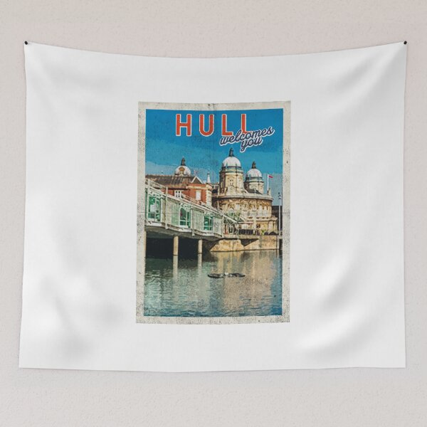 Item preview, Vintage Hull city travel poster retro cool designed and sold by TheBritishShop.