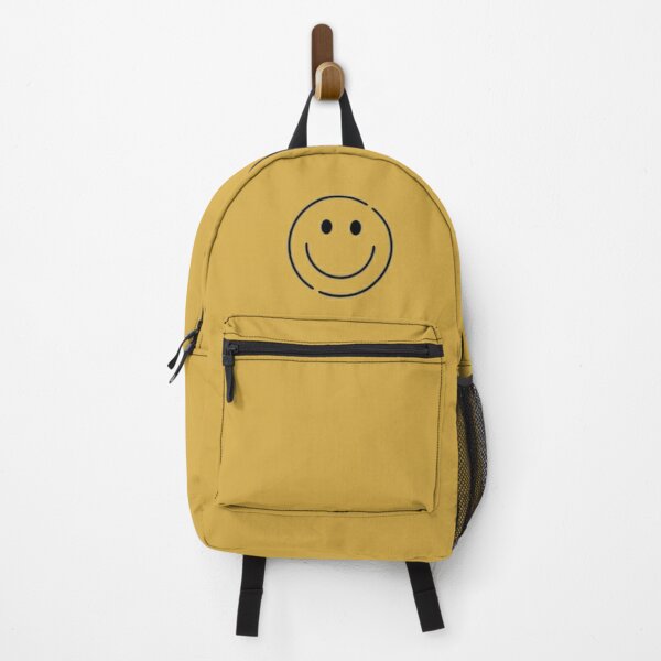 Smile Bag - Hazy Sun - Round yellow smiley face bag shoulder strap - Molo