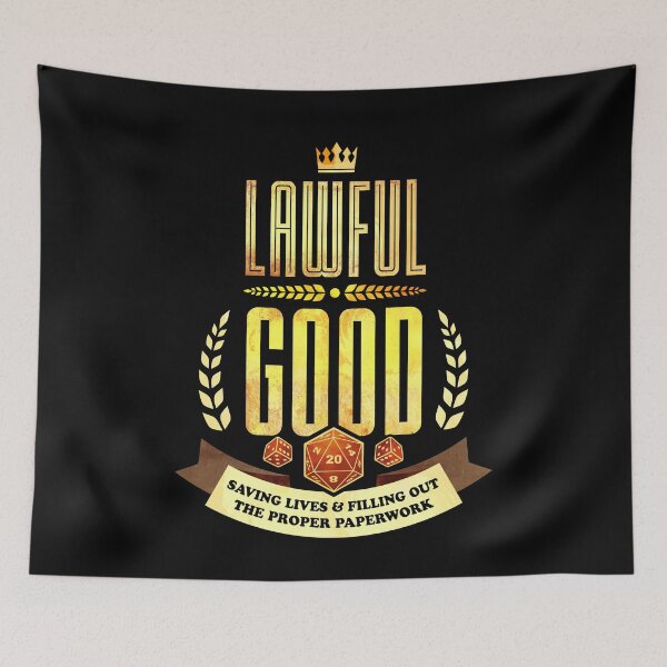 Item preview, Lawful Good: Saving Lives and Filling Out The Proper Paperwork designed and sold by D20Tees.
