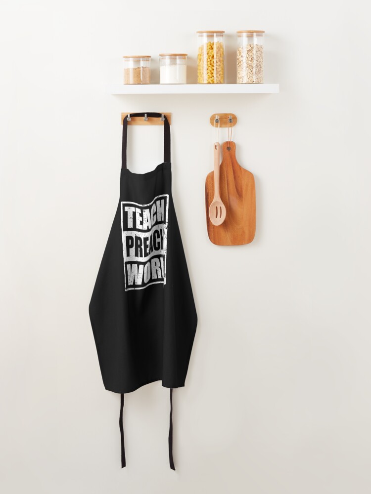 Thumbnail 4 of 6, Apron, Missionary Gift Teach Preach Work designed and sold by RiffXS.