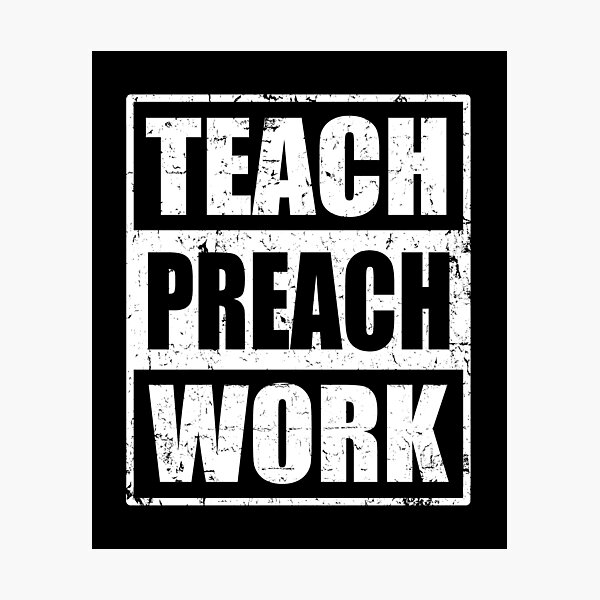 Item preview, Missionary Gift Teach Preach Work designed and sold by RiffXS.
