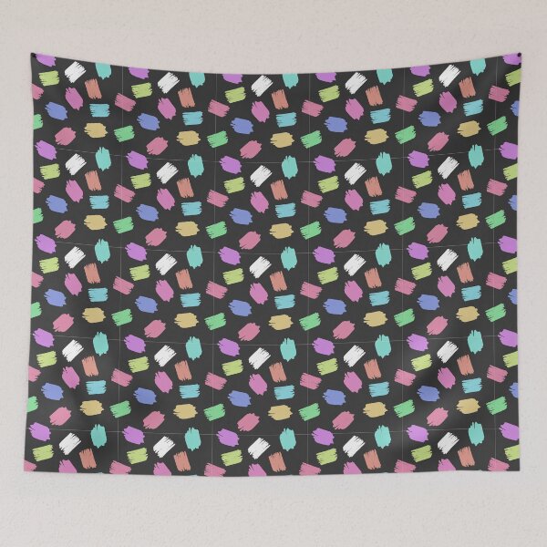 Item preview, Scattered Colored Brushstrokes Pattern designed and sold by RafaelLima7.