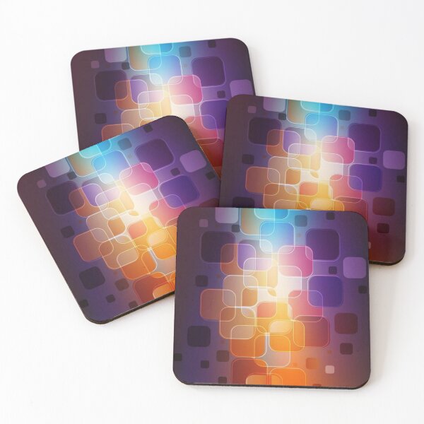 Item preview,  Colored three-dimensional squares designed and sold by MusicSkateboard.