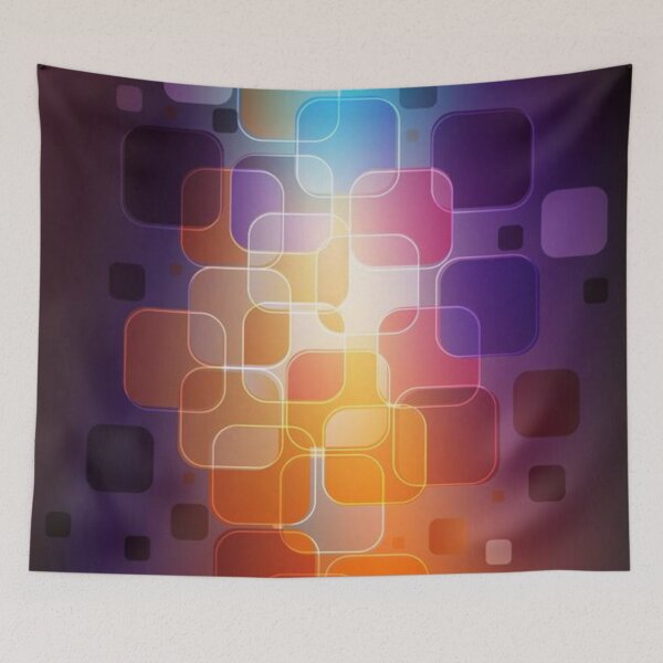Item preview,  Colored three-dimensional squares designed and sold by MusicSkateboard.