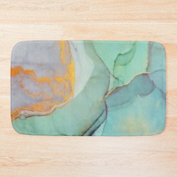 Item preview, Psychedelic Vintage Marbled Paper Blue/Green designed and sold by MusicSkateboard.