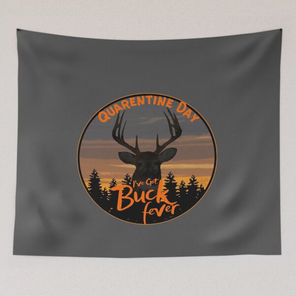 Item preview, Buck Fever, Retro Whitetail Buck Deer Hunting Design designed and sold by LifeCrush.