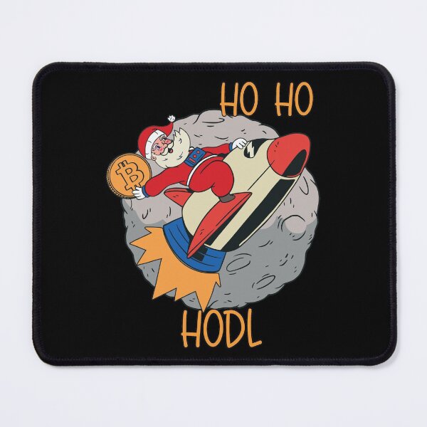 Item preview, Christmas Bitcoin Coin Santa Taking Bitcoin To The Moon Ho Ho Hodl designed and sold by MasterKlaw.