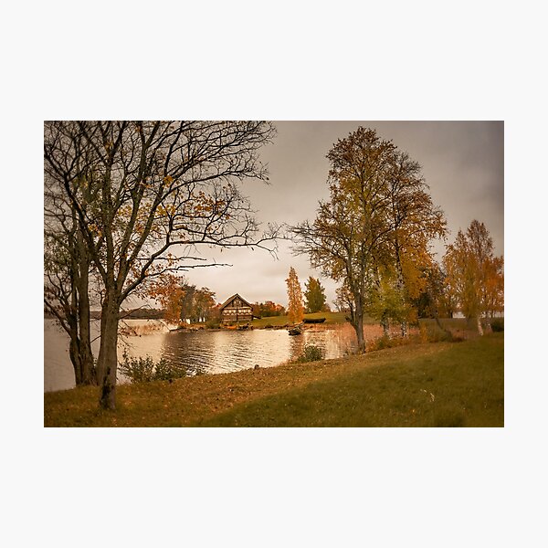 Item preview, Autumn. Fisherman's house  designed and sold by Svetlana Korneliuk.
