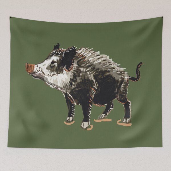 Item preview, Osku wildboar the handsome wild pig designed and sold by EskTuulispaa.