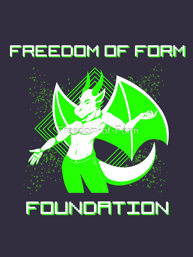 FFF Retro anthro dragon by Freedom-of-Form
