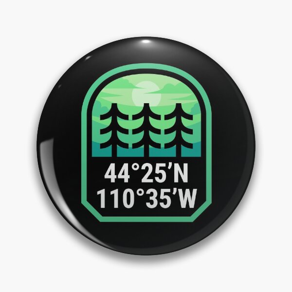 Artikelvorschau, Yellowstone National Park Coordinates entworfen und verkauft von HalpinDesign.