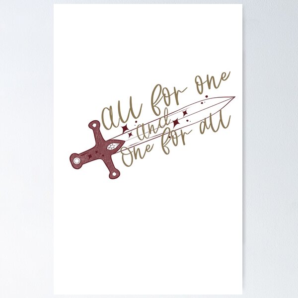 Item preview, All For One and One For All designed and sold by Moon Fern Vintage.