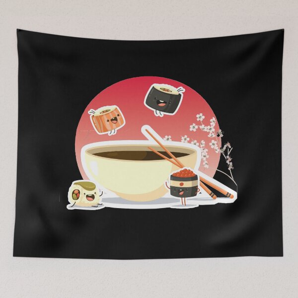 Item preview, Kawaii sushi pool party designed and sold by Tee-Star.