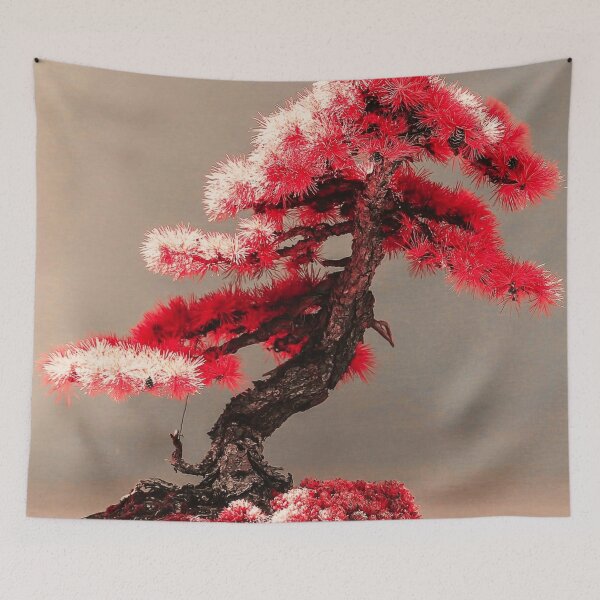 Item preview, Red Bonsai Neon Japan Vaporwave Aesthetic designed and sold by ShirtVibes.