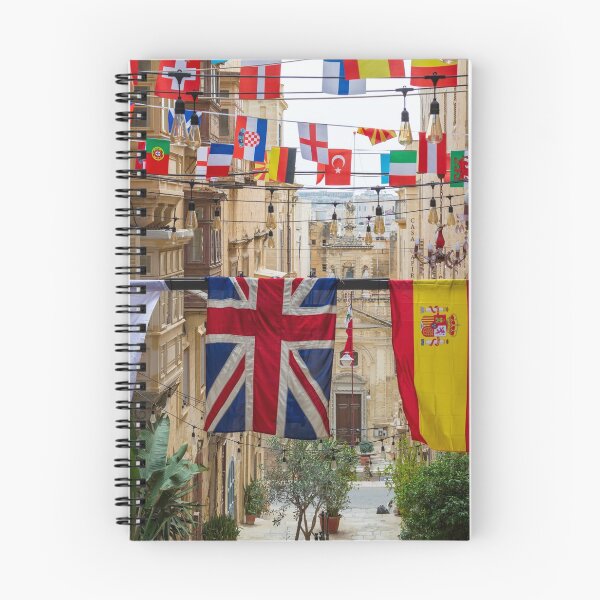 Item preview, Flags of various countries hanging over street designed and sold by lena-maximova.