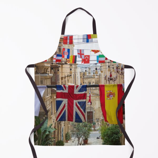 Item preview, Flags of various countries hanging over street designed and sold by lena-maximova.