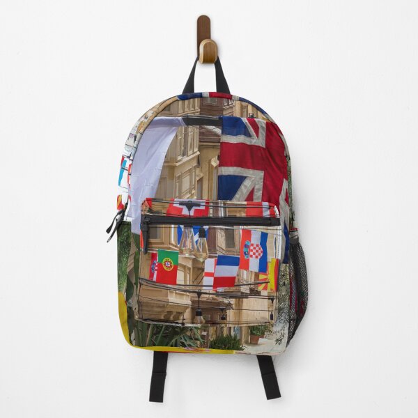 Item preview, Flags of various countries hanging over street designed and sold by lena-maximova.